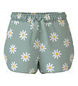 Name It Shorts - Noos - NmfVigga - Silt Green/Daisy Blumen