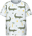 Name It T-shirt - NmmValther - Bright White w. Crocodiles
