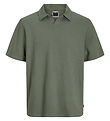 Jack & Jones Polo - JcoFred - Agave Green m. Structuur