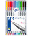 Staedtler Markers - 10 stk - Triplus Fineliner - 0,3 mm