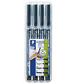 Staedtler Markers - 4 st. - Lumocolor Perm OHP - Zwart