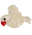 By Str Hair clip - Parrot - 9x6 cm - Off White