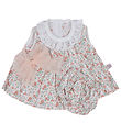 Asi Poppenkleding - 36 cm - Alex - Roze/Wit/Bloemen