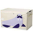 3 Sprouts Storage Box w. Lid - 61x37x38 cm - Walrus