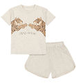Konges Sljd Set - T-Shirt/Shorts - Famo - Off White Mlange