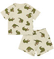 Konges Sljd Set - T-Shirt/Shorts - Lin - Crocodile