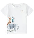 Name It T-Shirt - NmmJaso - Bright White m. Tiere