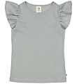 Msli T-shirt - Pointelle Frill - Jasmine Blue