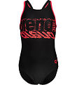 Arena Swimsuit - Shaking V Back - Black/Fluo Red