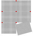 Quercetti Plates For Stift mosaic - 10 pcs w. Connecting pieces