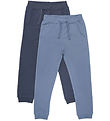Minymo Sweatpants - 2-Pack - China Blue