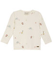Minymo Bluse - Eierlikör m. Tiere