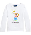 Polo Ralph Lauren Sweatshirt - Weiß m. Kuscheltier