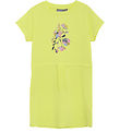 Color Kids Dress - Polyester - Limelight w. Flowers