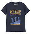 Color Kids T-Shirt - Polyester - Total Eclipse m. Wandelaars