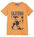 Color Kids T-shirt - Polyester - Tangerine w. Print