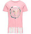 Kids Only T-shirt - KogAlison - Candy Pink/Palm