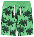 Name It Sweat Shorts - NmmJusper - Green Spruce w. Palms