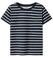 Name It T-shirt - NmmJusper - Dark Sapphire w. Stripes