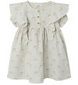 Lil' Atelier Kleid - NmfKendra - Kokosmilch m. Schleifen