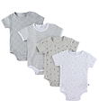 Pippi Baby Bodysuit k/æ - 4-Pack - Harbor Mist