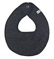 Pippi Teething Bib - Dark Grey Melange