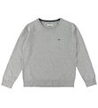 GANT Blouse - Shield - Knitted - C-Neck - Light Grey Melange