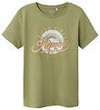Name It T-Shirt - NkmVictor - Olie Green/Hawaii