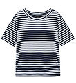 LMTD T-shirt - NlfHiljas - Navy Blazer/White Stripes