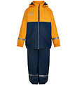 Color Kids Regenkleding m. Bretellen/Fleece - PU - Cadmium Yello