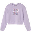 Name It Sweatshirt - Beskuren - NkfJamsine - Purple Rose m. Pali