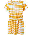 Name It Dress - NkfJinnia - Pale Marigold w. Stripes