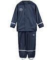 Color Kids Regnföt M. axlaböndum - PU - Dress Blues