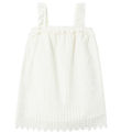 Lil' Atelier Kleid - NmfJulianne - Kokosmilch m. Lochmuster