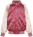 Molo Bomber Jacket - Haru - Dark Rose/Cream w. Embroidery