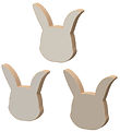 Cam Cam WoodWall Hooks - 3-Pack - Rabbit