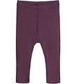 Hust and Claire Leggings - Rib - Wool - Lee - Plum Wine