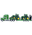 Siku LKW m. 2 Traktoren - 1:87 - Tieflader mit John Deere