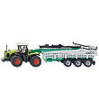 Siku Tractor w. Trailer - 1:87 - Claas Xerion With Vacuum Tank
