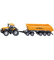 Siku Tractor w. Trailer - 1:87 - Jcb With Dolly Duck Tipping Tra