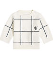 Calvin Klein Blouse - Knitted - Soft Grid - Ivory