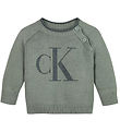 Calvin Klein Blouse Knitted - Monogram - Meteor Green