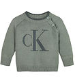 Calvin Klein Blouse Tricot - Monogramme - Mtore Green