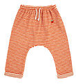 Bobo Choses Byxor - Baby Orange Stripes Terry harem - Orange