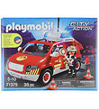 Playmobil City Action - Chef des pompiers Voiture av. Lumire &
