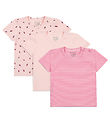 Hust and Claire T-Shirt - 3-pack - Alda - Icy Roze m. Lieveheers