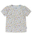 Hust and Claire T-shirt - Rib - Blancalina - Water w. Flowers