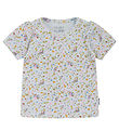 Hust and Claire T-Shirt - Rib - Blancalina - Water m. Bloemen