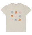 Hust and Claire T-shirt - Aliana - Whisper Melange w. Flowers