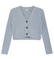 Hust and Claire Cardigan - Knitted - Rib - Patricia - Blue Flax